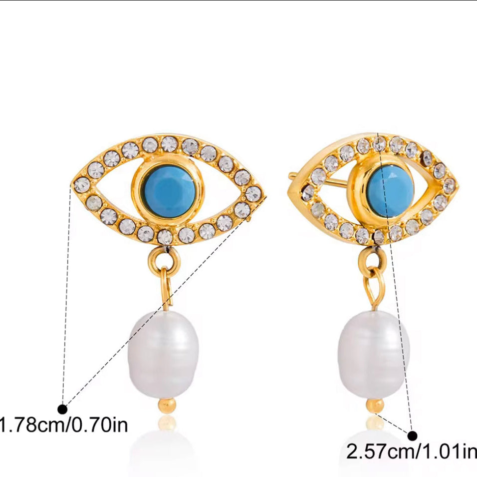 Protect me pearl earrings