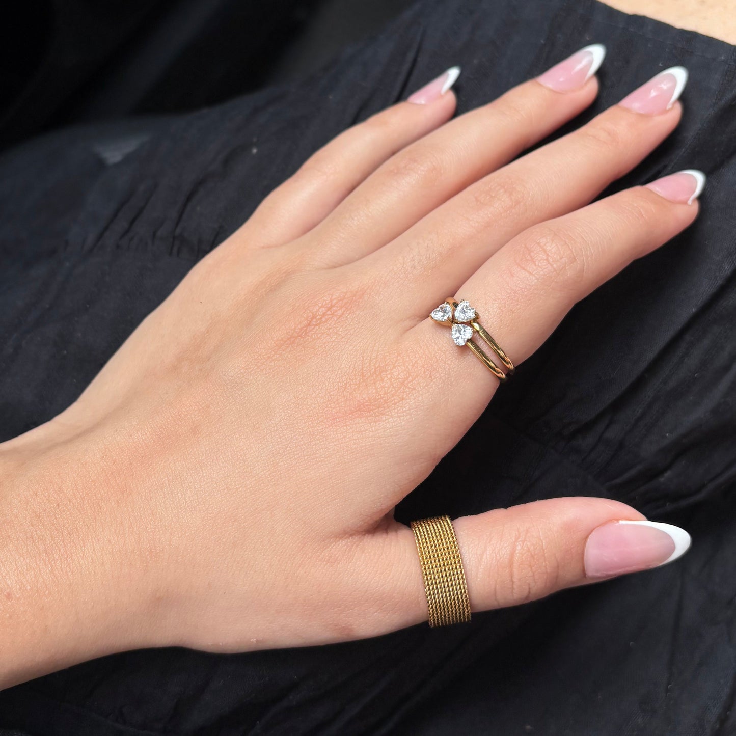 Chunky Mesh Chain Ring
