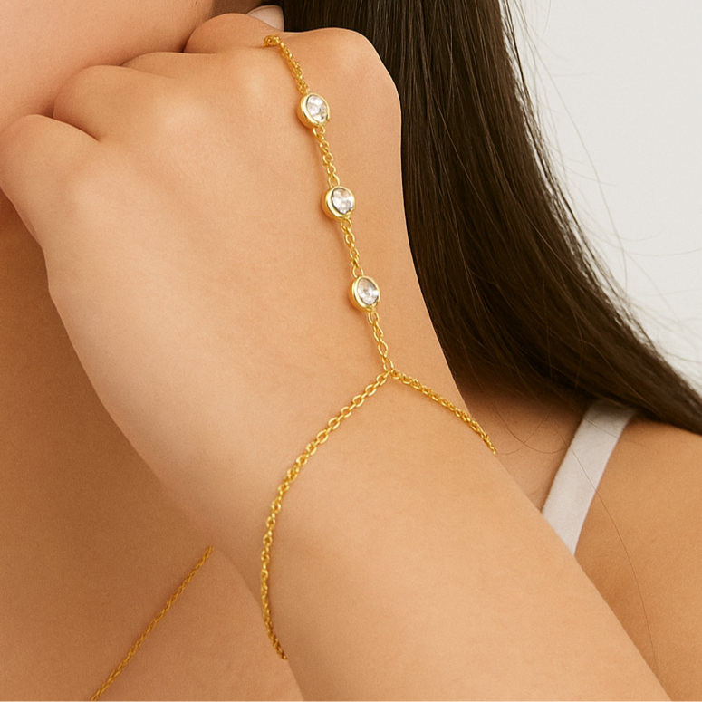 Gem Glow- Classic Hand Chain