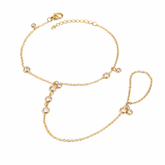 Gem Glow- Luxe Hand Chain