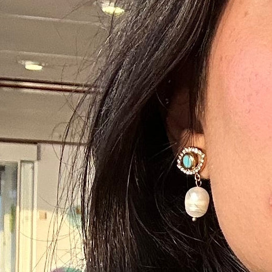 Protect me pearl earrings