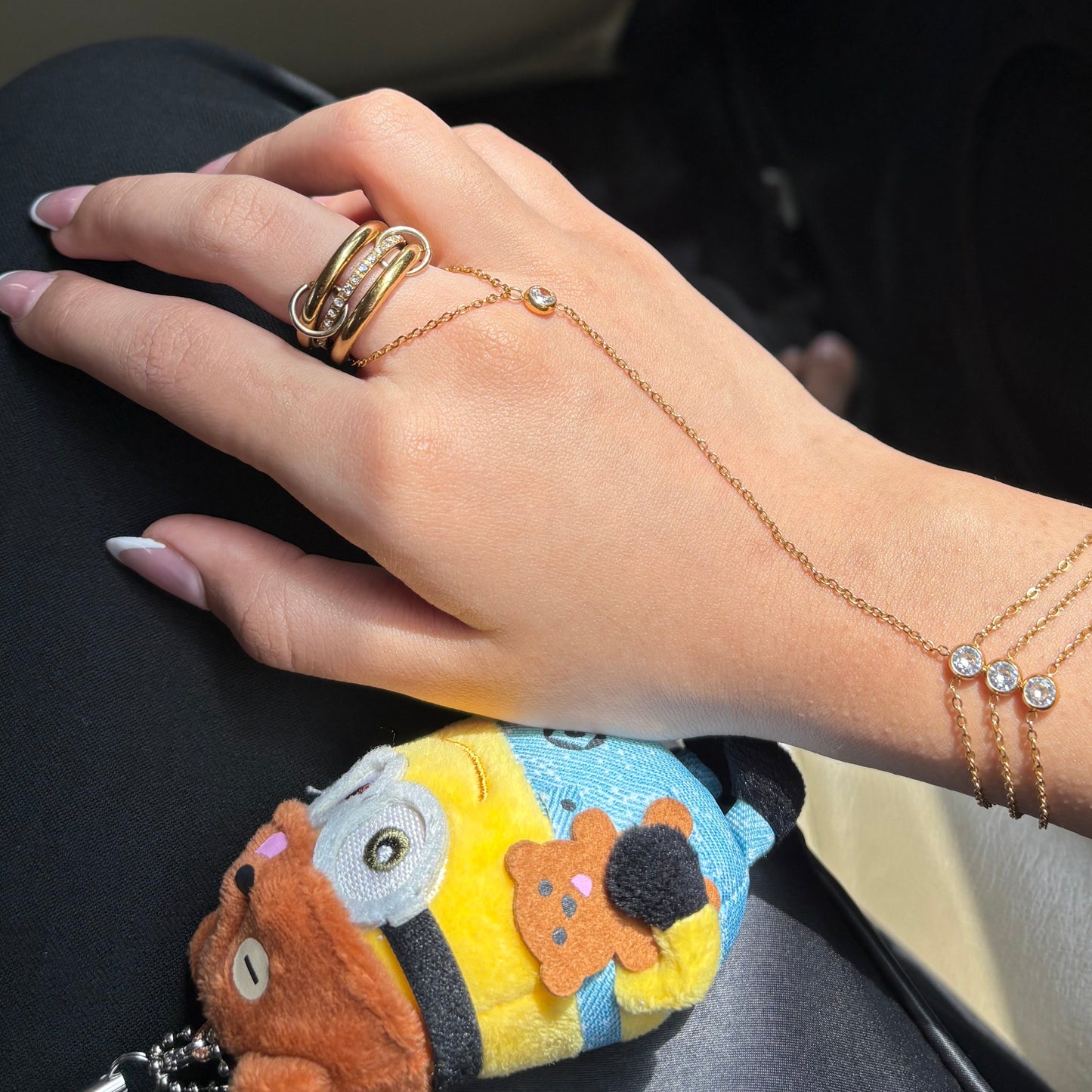 Three-Layer Zircon Handchain