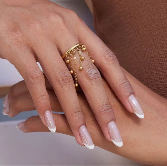 Tassel Charm Ring