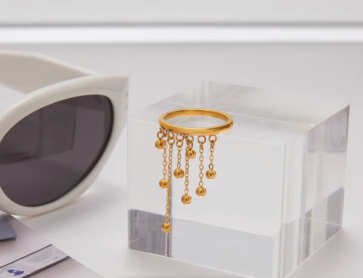 Tassel Charm Ring