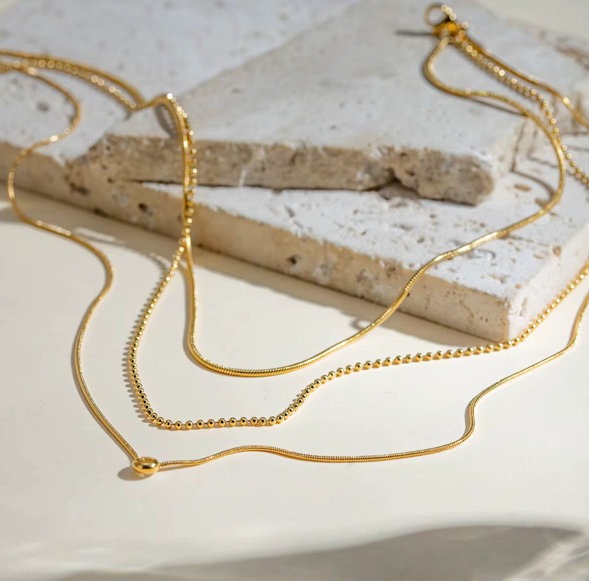 Three Layer Chain Necklace