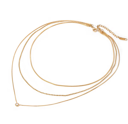 Three Layer Chain Necklace