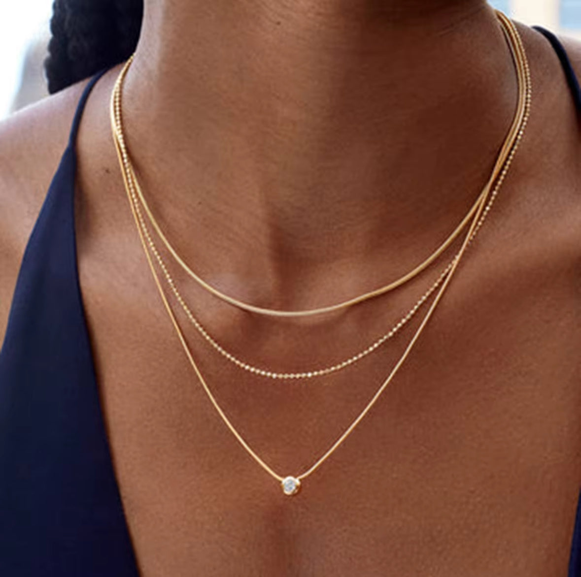 Three Layer Chain Necklace