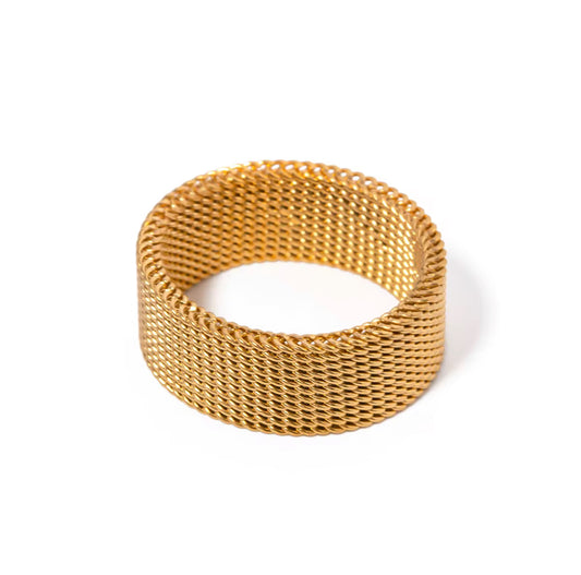 Chunky Mesh Chain Ring