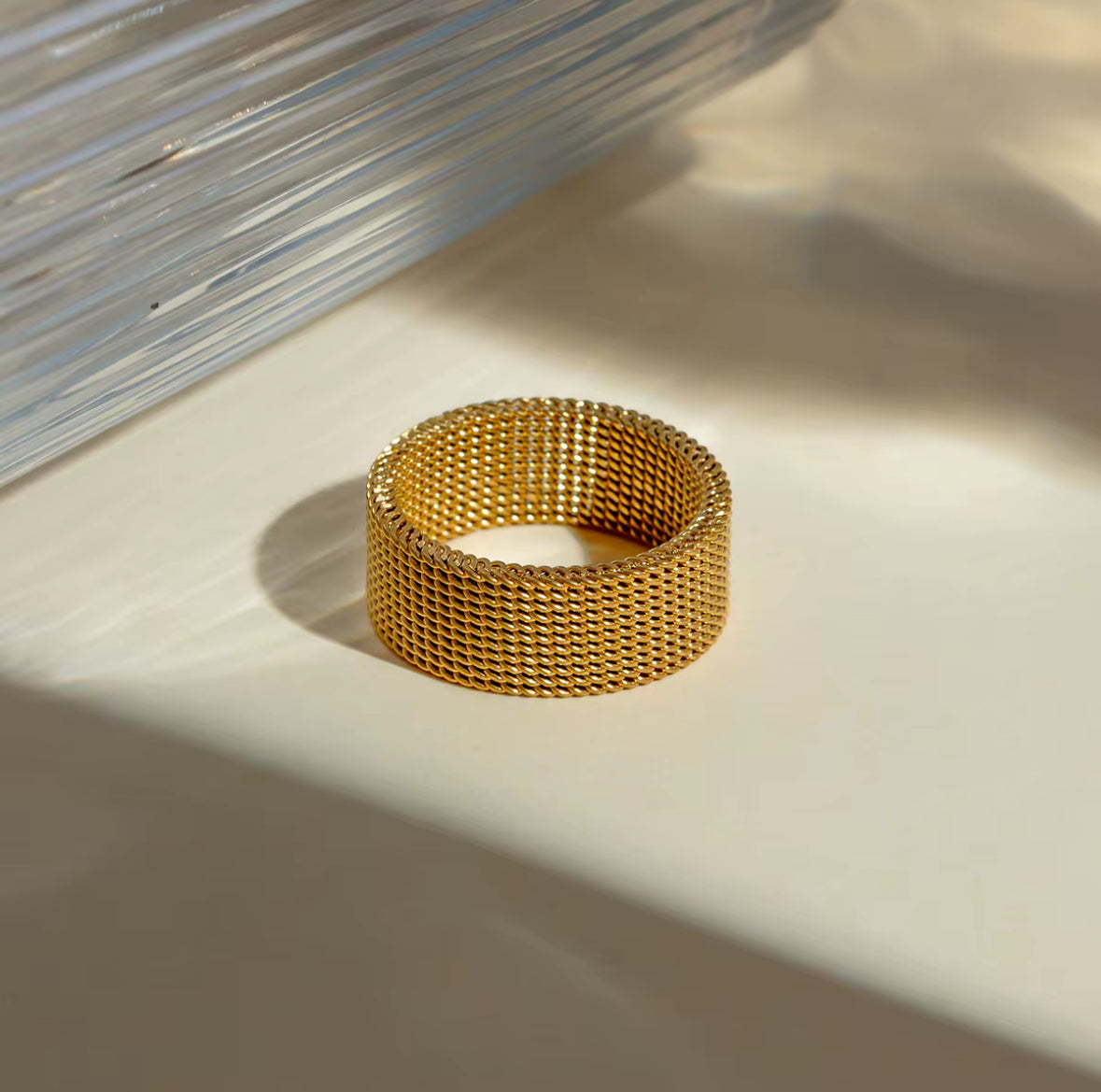 Chunky Mesh Chain Ring