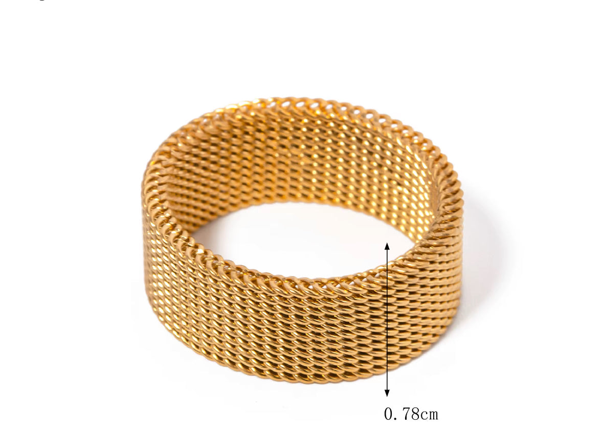 Chunky Mesh Chain Ring