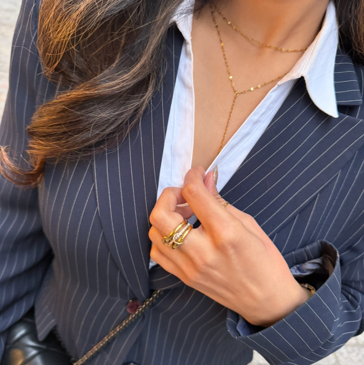 Classic Double Layer Y Chain