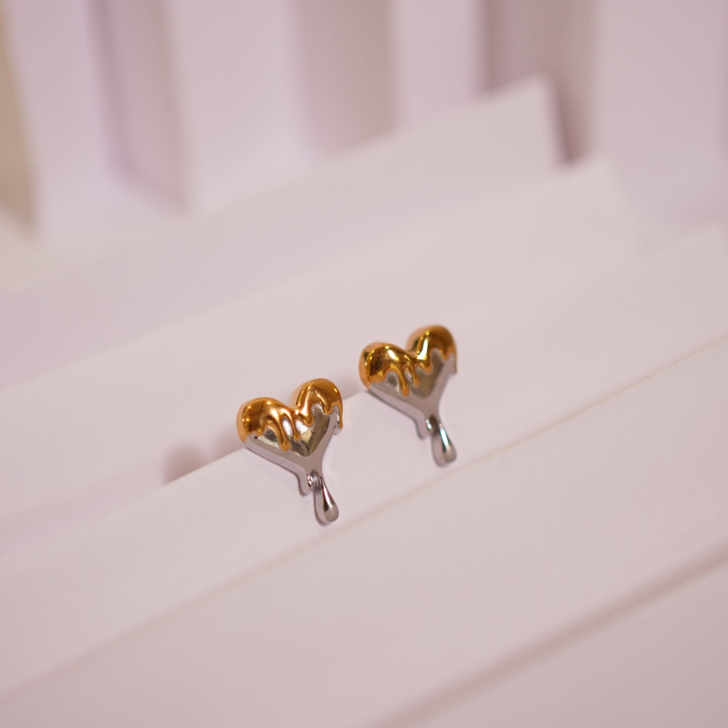Melted Heart Earrings