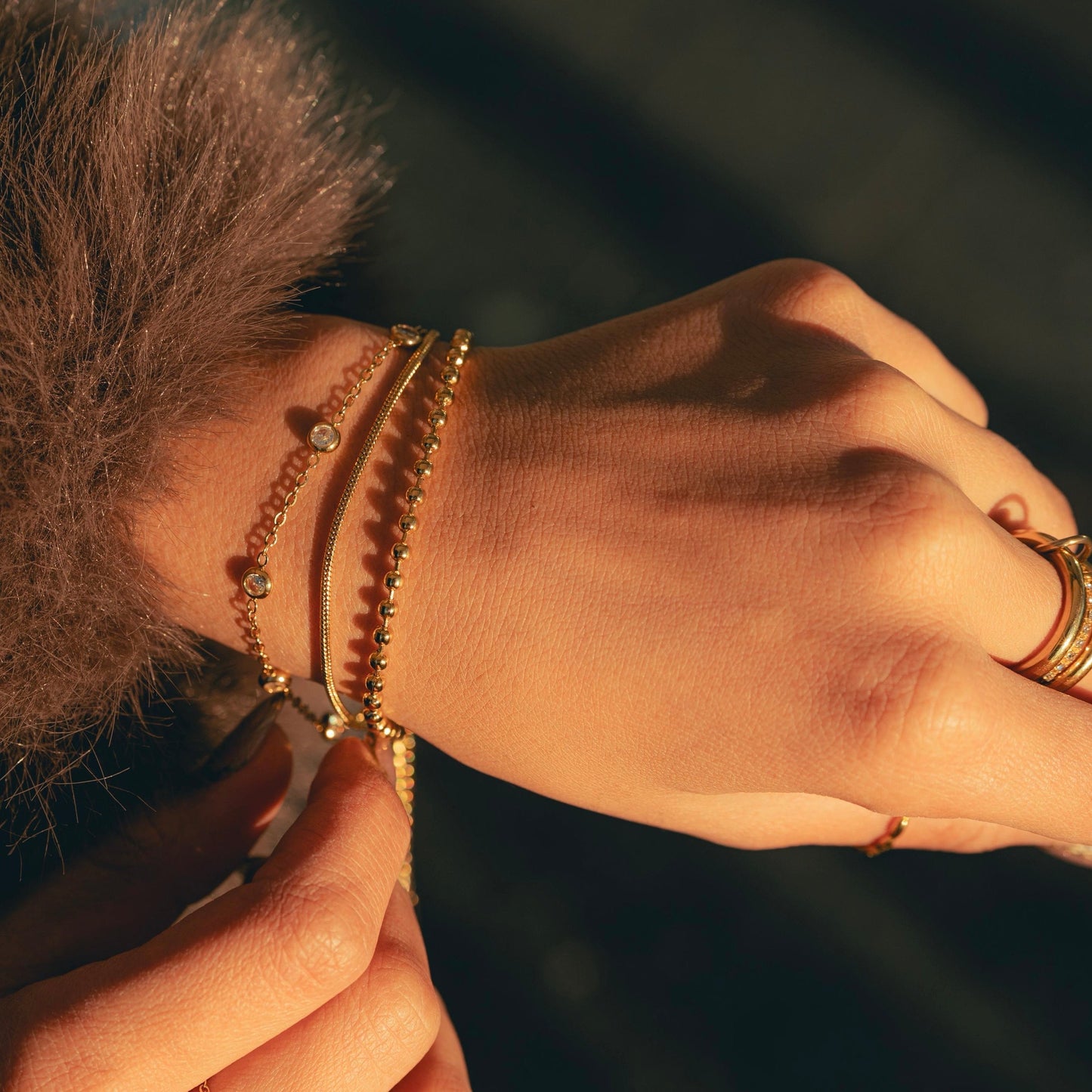 Triple Chain Bracelet